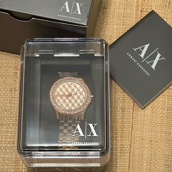 Armani Exchange Rose Gold Watch - Picture 1 of 5
